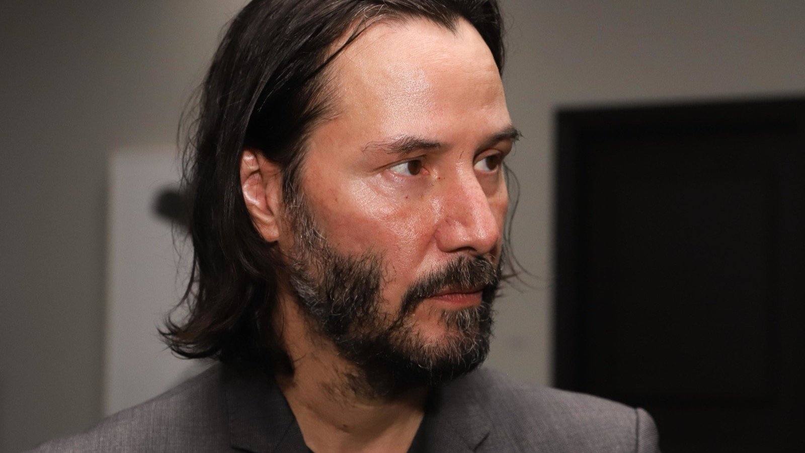 Näyttelijä Keanu Reeves — kuvituskuva.